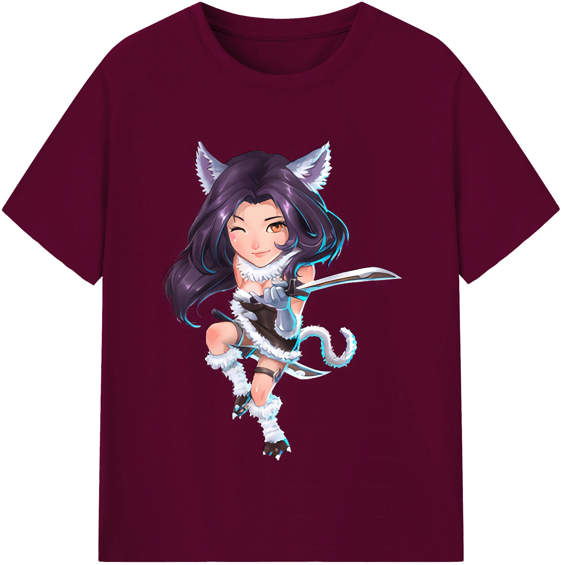 （画像用） リーグ・オブ・レジェンド League of Legends LOL レディースカジュアルプリントTシャツ（綿100％）